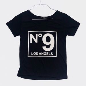 Japanese Black Streetwear Tee